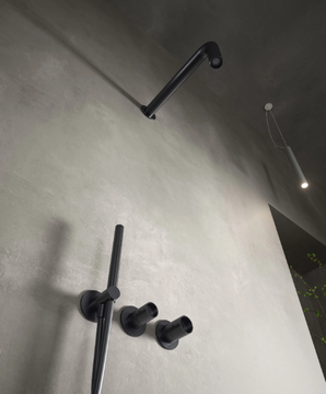 WATERTUBE - Recessed stainless steel shower set with overhead shower by Rubinetterie Treemme - view 3